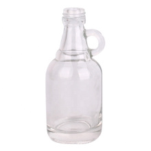 Mini size clear glass wine bottles with handle 50ml